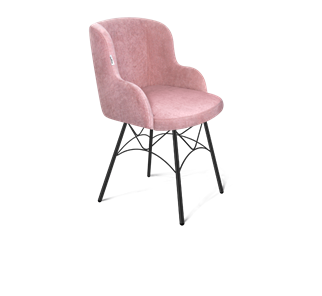 Обеденный стул SHT-ST39 / SHT-S107 (пыльная роза/черный муар) в Петрозаводске - предосмотр