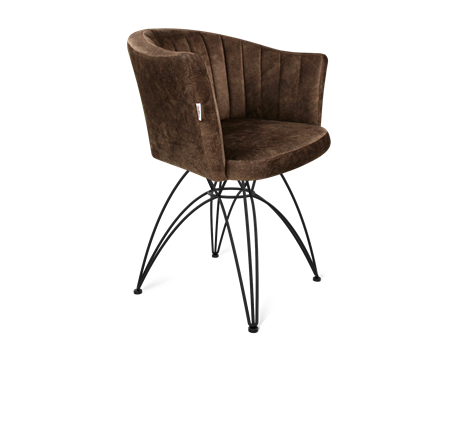 Обеденный стул SHT-ST42-1 / SHT-S112 (кофейный трюфель/черный муар) в Петрозаводске - изображение
