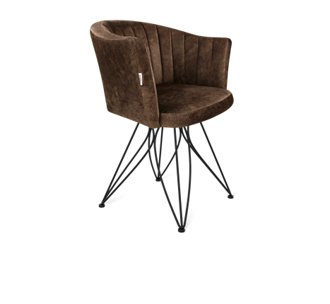 Обеденный стул SHT-ST42-1 / SHT-S113 (кофейный трюфель/черный муар) в Петрозаводске - изображение
