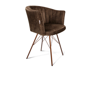 Обеденный стул SHT-ST42-1 / SHT-S37 (кофейный трюфель/медный металлик) в Петрозаводске - предосмотр