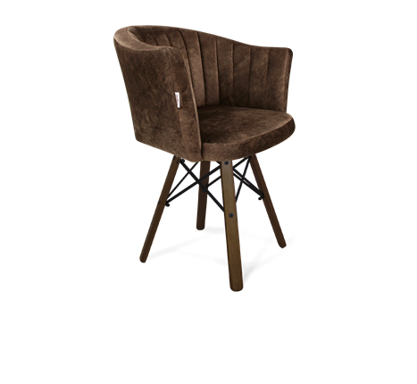 Обеденный стул SHT-ST42-1 / SHT-S70 (кофейный трюфель/темный орех/черный муар) в Петрозаводске - изображение