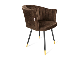 Обеденный стул SHT-ST42-1 / SHT-S95-1 (кофейный трюфель/черный муар/золото) в Петрозаводске - предосмотр