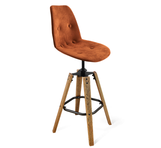 Полубарный стул SHT-ST29-C2 / SHT-S93 (песчаная буря/браш.коричневый/черный муар) в Петрозаводске