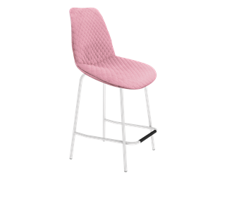 Полубарный стул SHT-ST29-С22 / SHT-S29P-1 (розовый зефир/белый муар) в Петрозаводске - предосмотр