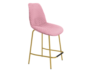 Полубарный стул SHT-ST29-С22 / SHT-S29P-1 (розовый зефир/золото) в Петрозаводске