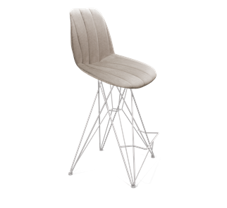 Полубарный стул SHT-ST29-С22 / SHT-S66-1 (лунный камень/хром лак) в Петрозаводске - предосмотр