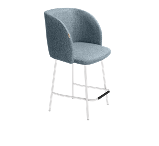 Полубарный стул SHT-ST33 / SHT-S29P-1 (синий лед/белый муар) в Петрозаводске - предосмотр