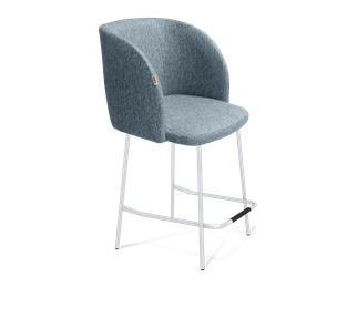 Полубарный стул SHT-ST33 / SHT-S29P-1 (синий лед/хром лак) в Петрозаводске