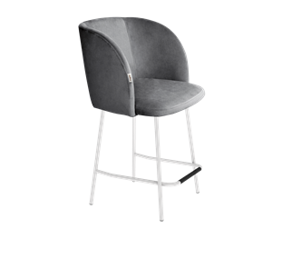 Полубарный стул SHT-ST33 / SHT-S29P-1 (угольно-серый/белый муар) в Петрозаводске