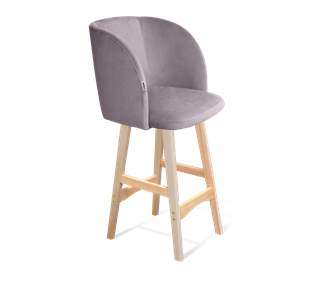 Полубарный стул SHT-ST33 / SHT-S65-1 (сиреневая орхидея/прозрачный лак) в Петрозаводске