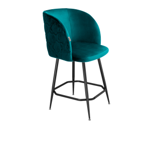 Полубарный стул SHT-ST33-1 / SHT-S148-1 (альпийский бирюзовый/черный муар/золото) в Петрозаводске