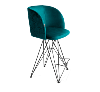 Полубарный стул SHT-ST33-1 / SHT-S66-1 (альпийский бирюзовый/черный муар) в Петрозаводске