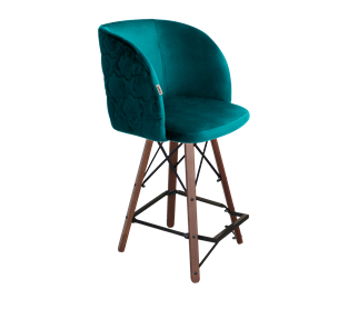 Полубарный стул SHT-ST33-1 / SHT-S80-1 (альпийский бирюзовый/темный орех/черный) в Петрозаводске