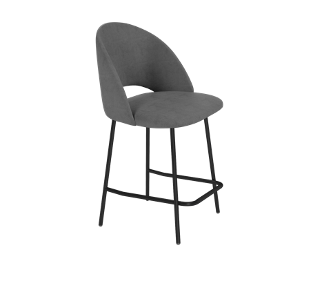 Полубарный стул SHT-ST34 / SHT-S29P-1 (платиново-серый/черный муар) в Петрозаводске - изображение