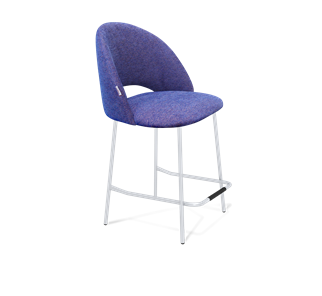 Полубарный стул SHT-ST34 / SHT-S29P-1 (синий мираж/хром лак) в Петрозаводске - предосмотр