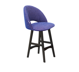 Полубарный стул SHT-ST34 / SHT-S65-1 (синий мираж/венге) в Петрозаводске