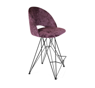Полубарный стул SHT-ST34 / SHT-S66-1 (вишневый джем/черный муар) в Петрозаводске - предосмотр