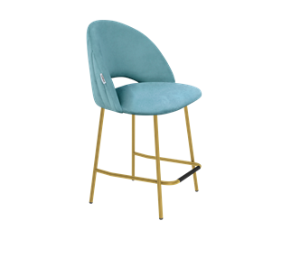 Полубарный стул SHT-ST34-1 / SHT-S29P-1 (голубая пастель/золото) в Петрозаводске - предосмотр