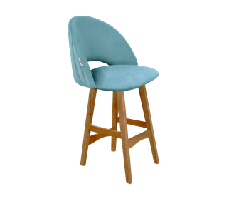 Полубарный стул SHT-ST34-1 / SHT-S65-1 (голубая пастель/светлый орех) в Петрозаводске