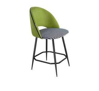 Полубарный стул SHT-ST34-3 / SHT-S148-1 (оливковый/гусиная лапка/черный муар) в Петрозаводске - предосмотр