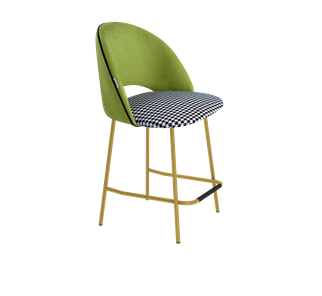 Полубарный стул SHT-ST34-3 / SHT-S29P-1 (оливковый/гусиная лапка/золото) в Петрозаводске - предосмотр