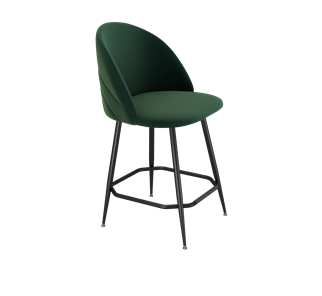 Полубарный стул SHT-ST35-2 / SHT-S148-1 (лиственно-зеленый/черный муар) в Петрозаводске