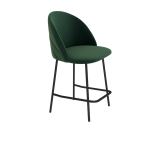 Полубарный стул SHT-ST35-2 / SHT-S29P-1 (лиственно-зеленый/черный муар) в Петрозаводске