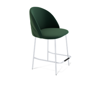 Полубарный стул SHT-ST35-2 / SHT-S29P-1 (лиственно-зеленый/хром лак) в Петрозаводске