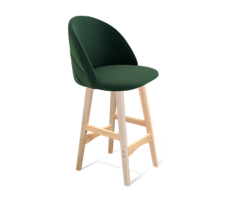 Полубарный стул SHT-ST35-2 / SHT-S65-1 (лиственно-зеленый/прозрачный лак) в Петрозаводске
