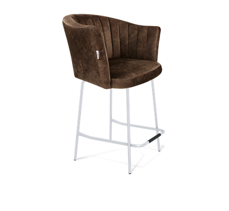 Полубарный стул SHT-ST42-1 / SHT-S29P-1 (кофейный трюфель/хром лак) в Петрозаводске - изображение
