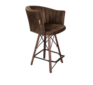 Полубарный стул SHT-ST42-1 / SHT-S80-1 (кофейный трюфель/темный орех/черный) в Петрозаводске - предосмотр