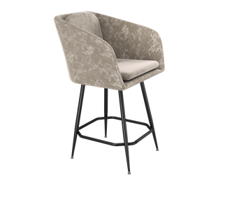 Полубарный стул SHT-ST43-1 / SHT-S148-1 (карамельный латте/черный муар) в Петрозаводске