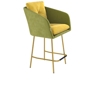 Полубарный стул SHT-ST43-2 / SHT-S29P-1 (фисташковый десерт/золото) в Петрозаводске