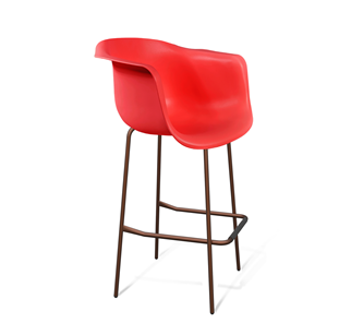 Барный стул SHT-ST31/S29 (красный/медный металлик) в Петрозаводске