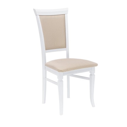 Кухонный стул Leset Монтана (Белый 9003/жаккард Антина ваниль Ж4.07) в Петрозаводске - изображение