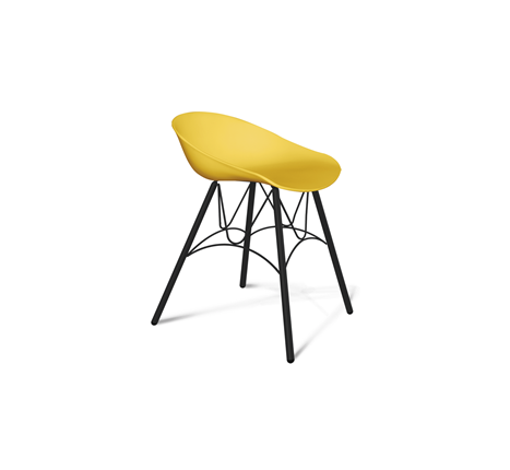 Кухонный стул SHT-ST19/S100 (желтый/черный муар) в Петрозаводске - изображение