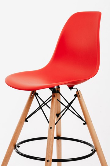 Барный стул DSL 110 Wood bar (красный) в Петрозаводске - изображение 2