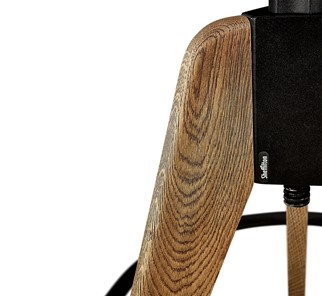 Барный стул SHT-ST15-1/S92 (прозрачный лак/брашированный коричневый/черный муар) в Петрозаводске - предосмотр 6