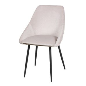 Дизайнерский стул Мартин СРП-063 эмаль черная Веллюто бежевый в Петрозаводске - предосмотр