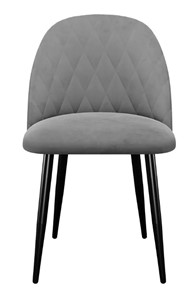Мягкий стул 302, микровелюр B22 grey, ножки черные в Петрозаводске - предосмотр 1