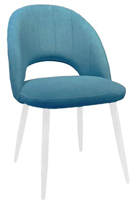 Кухонный стул 217 V16 голубой/белый в Петрозаводске - изображение