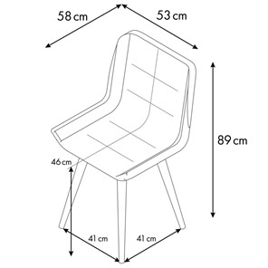 Обеденный стул POLINI Home Verona SD, серый-натуральный в Петрозаводске - предосмотр 10