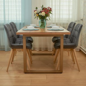 Обеденный стул POLINI Home Verona SD, серый-натуральный в Петрозаводске - предосмотр 7
