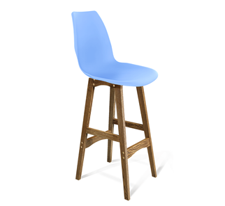 Барный стул SHT-ST29/S65 (голубой pan 278/дуб брашированный коричневый) в Петрозаводске - предосмотр