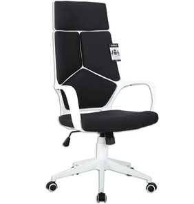 Офисное кресло Brabix Premium Prime EX-515 (пластик белый, ткань, черное) 531812 в Петрозаводске