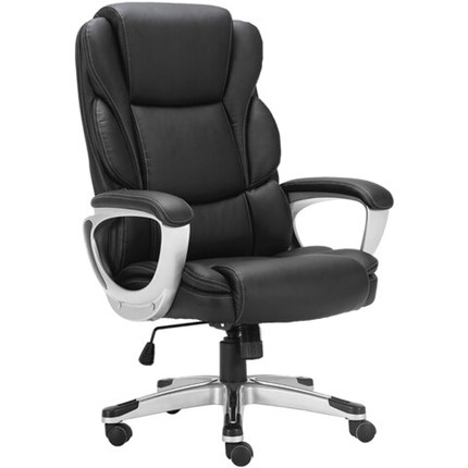 Кресло офисное Brabix Premium Rest EX-555 (пружинный блок, экокожа, черное) 531938 в Петрозаводске - изображение