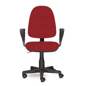 Компьютерное кресло Brabix Prestige Ergo MG-311 (регулируемая эргономичная спинка, ткань, красное) 532424 в Петрозаводске - предосмотр