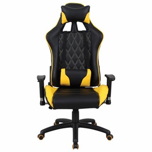 Офисное кресло Brabix GT Master GM-110 (две подушки, экокожа, черное/желтое) 531927 в Петрозаводске - предосмотр