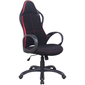 Кресло офисное Brabix Premium Force EX-516 (ткань, черное/вставки красные) в Петрозаводске