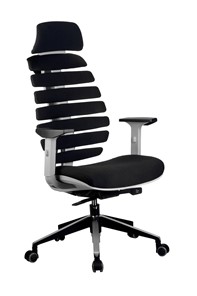 Офисное кресло Riva Chair SHARK (Черный/серый) в Петрозаводске - предосмотр